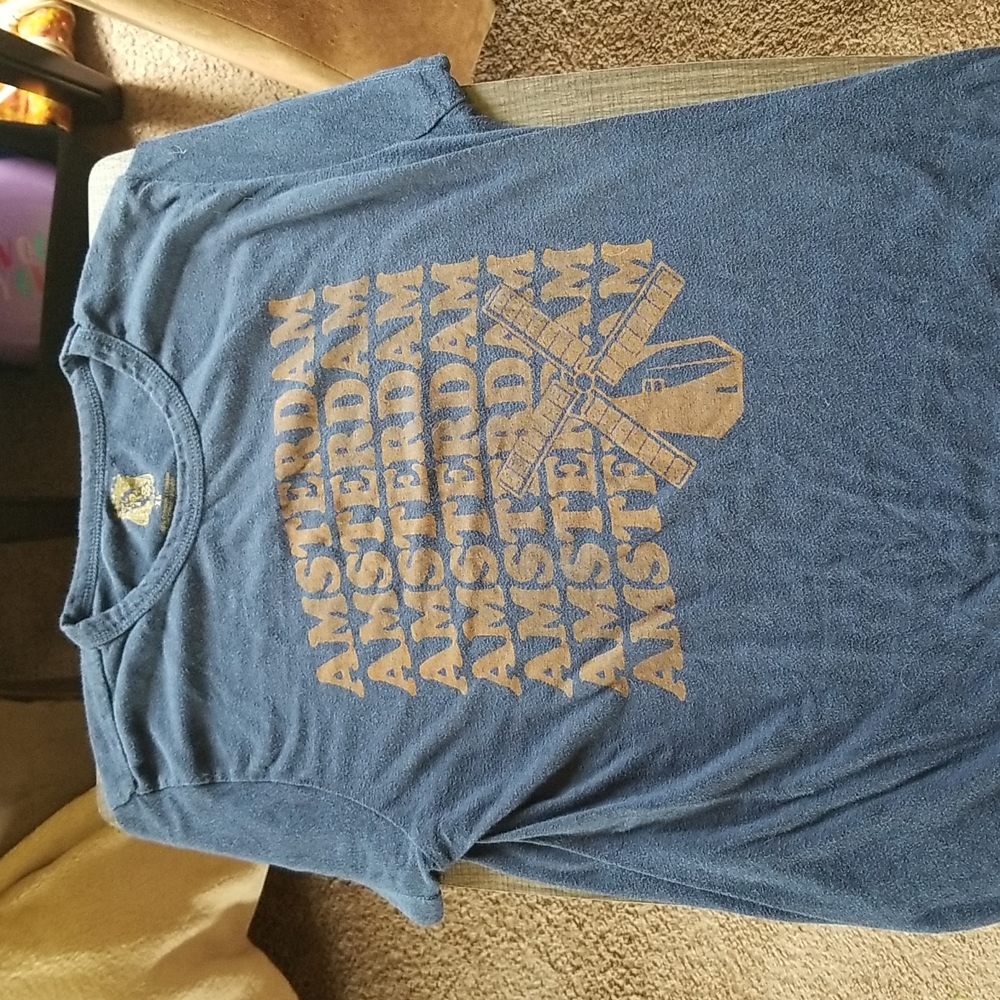 Navy Blue Amsterdam Vintage Tee